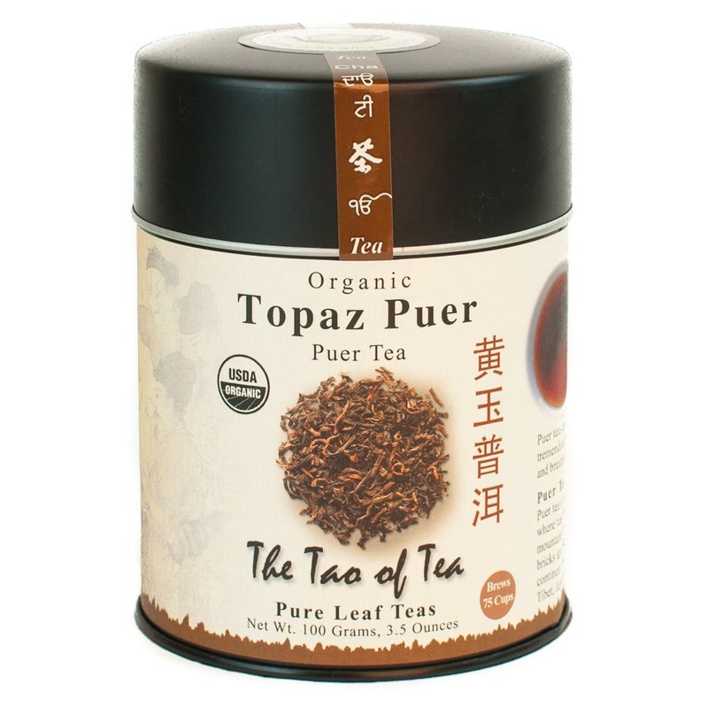 The Tao of Tea, Topaz Puer Pu-er Tea, Loose Leaf, 3.5 Ounce Tin - Image 1