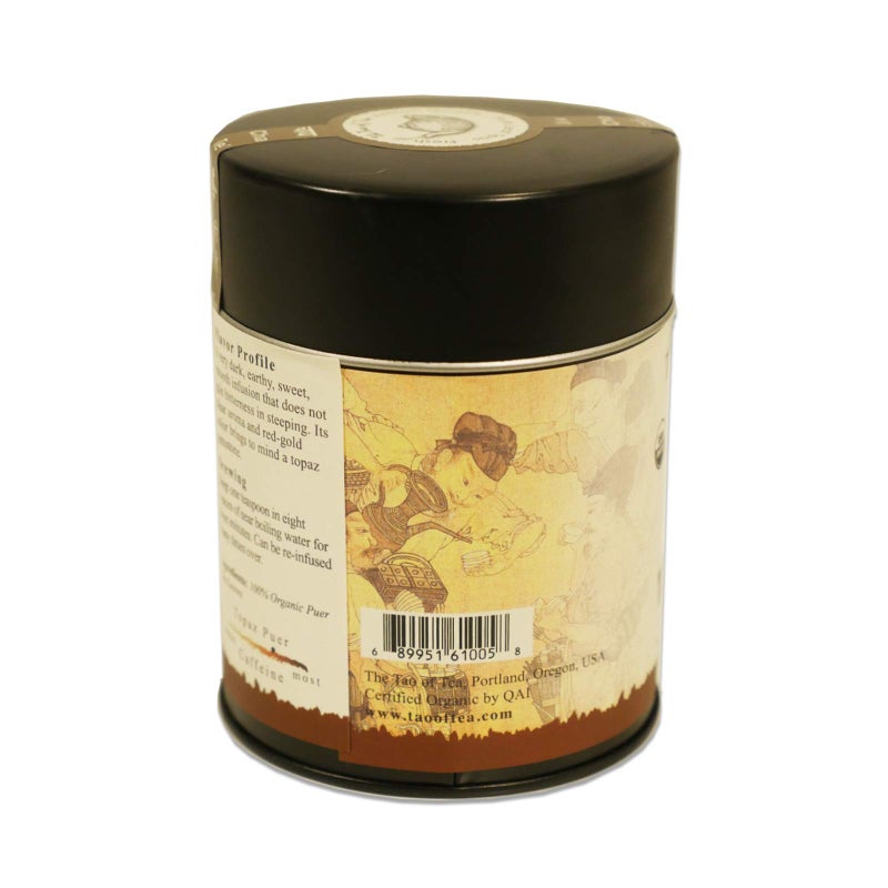 The Tao of Tea, Topaz Puer Pu-er Tea, Loose Leaf, 3.5 Ounce Tin - Image 4