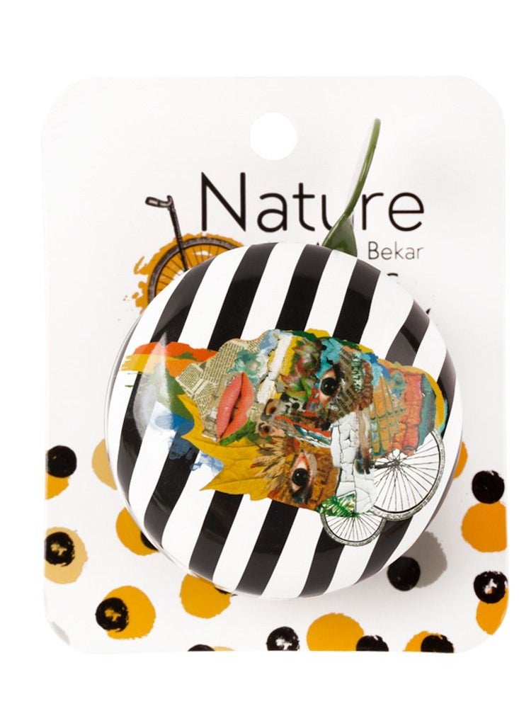 Nature Patterned Custom Design Colorful Bicycle Bell Compatible with Handlebars from 19-22 mm 5 cm Diameter