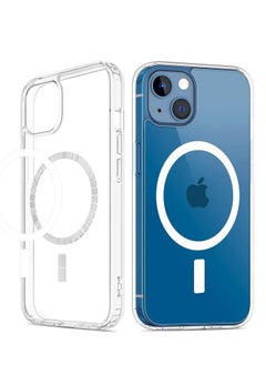 Clear Case Compatible with iPhone 13, Magnetic Case with Built-in Magnets Compatible with MagSafe, Slim Soft Transparent Heat Resistant Polyurethane Case for iPhone 13 6.1 Inch - Clear