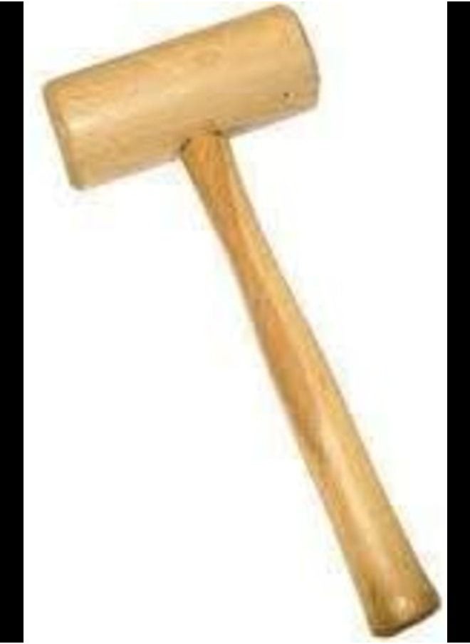 ABBASALI Wooden hammer with round head, 70mm  - Image 1