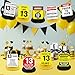 Woosytoo Funny 13th Birthday Decorations 9Pcs 13th Birthday Honeycomb Centerpieces for Teenagers 13 Year Old Party Decor Cheer to 13 Yellow Caution Logos Sign Table Topper Party Supplies - Image 4