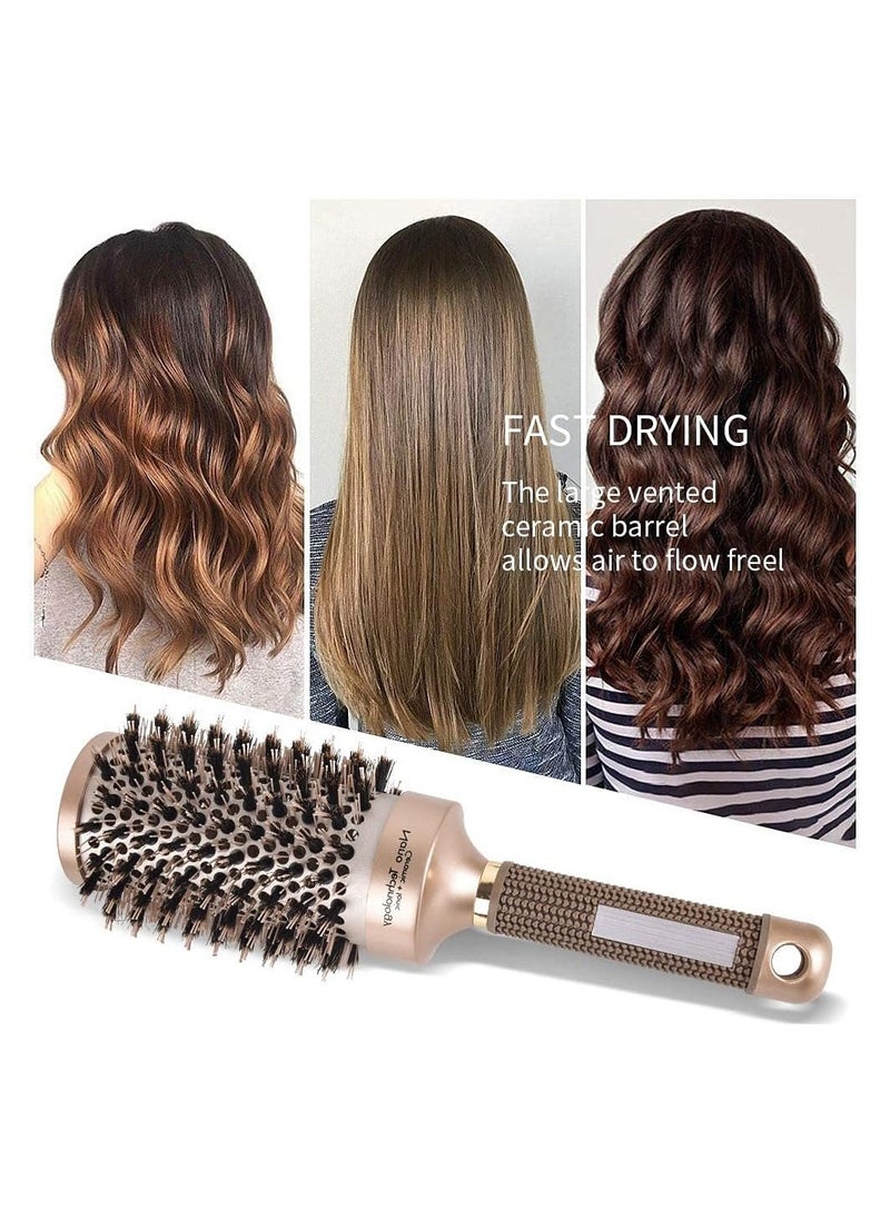 Generic - Round Hair Brush for Blow Drying, Nano Thermal Ceramic & Ionic Tech Barrel Bristle Hair Brush, Roller Brush for Styling, Curling and Straightening (45mm) - Image 1