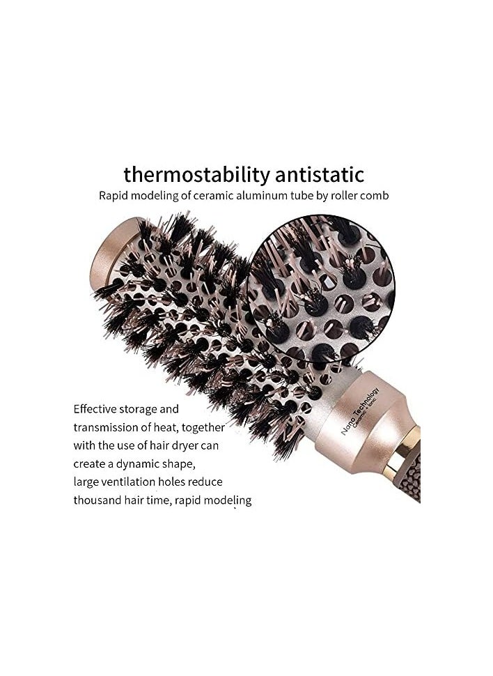Generic - Round Hair Brush for Blow Drying, Nano Thermal Ceramic & Ionic Tech Barrel Bristle Hair Brush, Roller Brush for Styling, Curling and Straightening (45mm) - Image 1