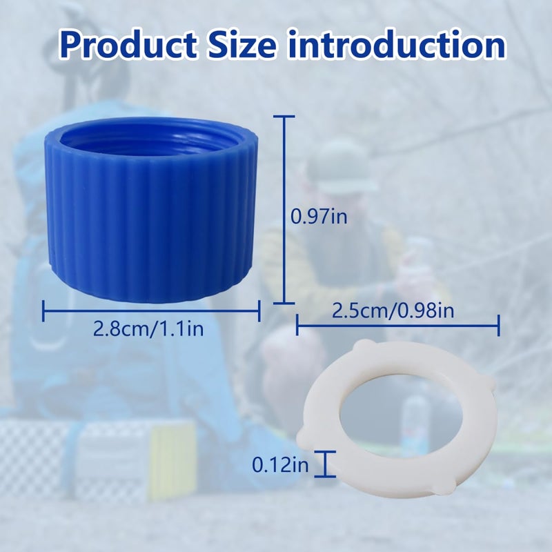 Upgraded 2 Pcs Water Filter Coupling Kit For 28mm Thread And Plastic Bottles With Gaskets - Image 5