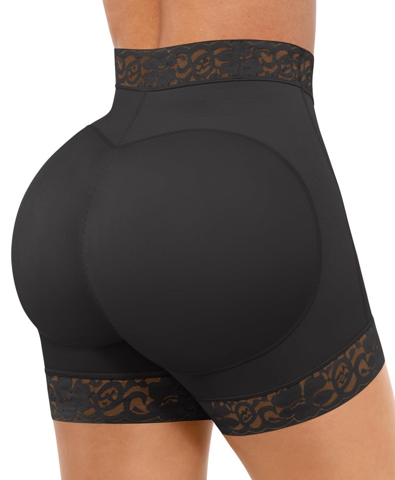 FeelinGirl Plus Size Shaper Shorts Booty Lifting Shapewear for Women Tummy Control Panty Black XXL - Image 1