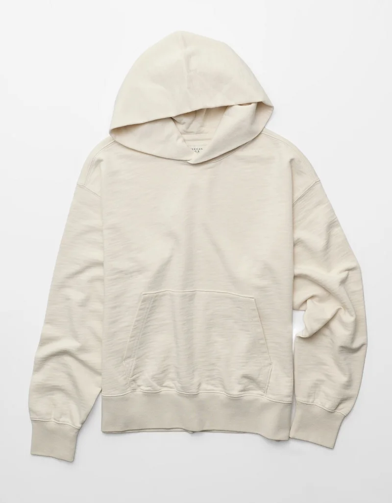 American Eagle  AE Relaxed Fit Lived-In Hoodie for Men | Best Price UAE