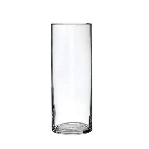 Incrizma Glass Cylinder Vases 20 cm Tall Clear Flower Vases for Centerpieces Wedding Decoration, Hurricane Floating Candle Holder for Party Table Home Decor(20 cm) - Image 2