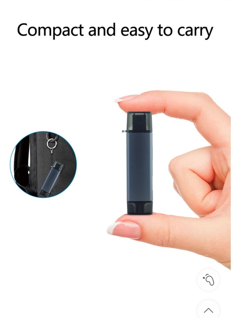 باراكا قارئ بطاقات عالي السرعة 3.0 – محول USB إلى USB-C – فتحتان لبطاقات SD وTF – متوافق مع USB وmicro USB – يعمل مع الهواتف وأجهزة الكمبيوتر والأجهزة اللوحية - Image 5