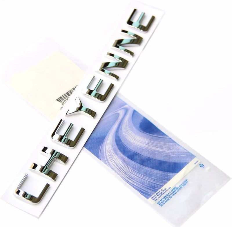 Yoaoo 3x OEM Chrome Cheyenne Nameplates Emblems Badge for GM Silverado - Shiny 3D - Image 2
