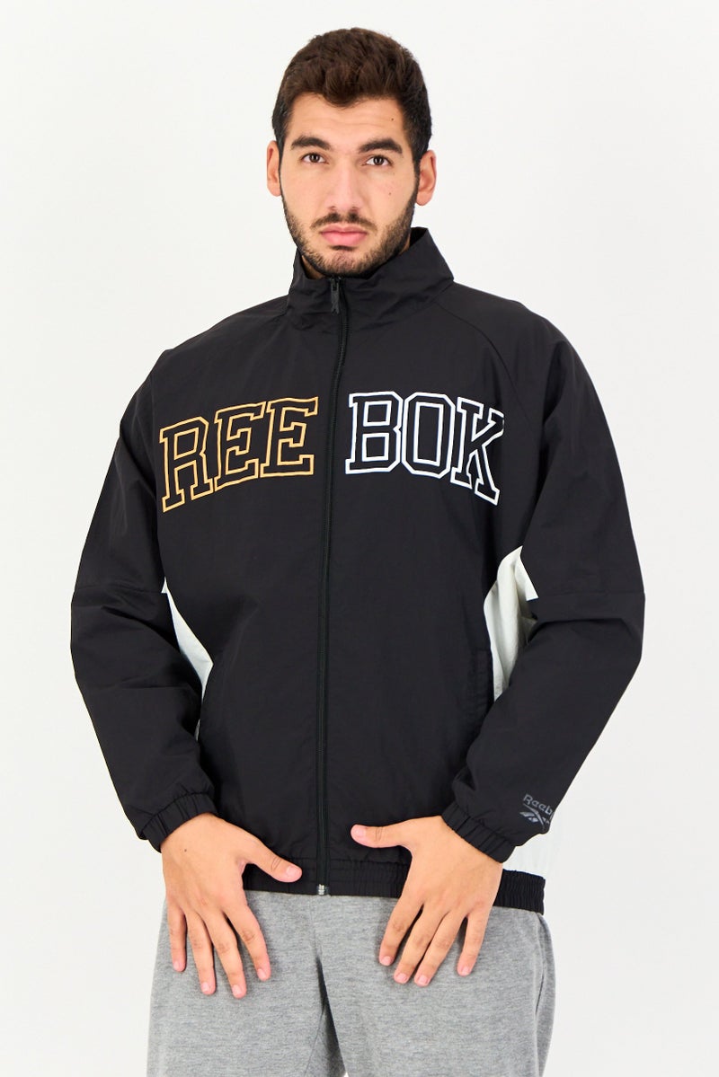 Reebok Men Sportswear Fit Long Sleeve Outdoor Jacket, Black - Image 1