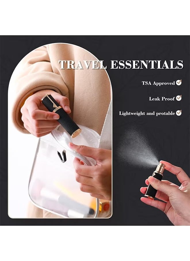 Arabest - Perfume Bottles Empty Refill, Perfume Atomizer, Refillable Portable Mini Perfume Atomizer, Perfume Spray bottle Atomizer for Travel, Leaking Proof, Luxury Leather, 5ml (White) - Image 1