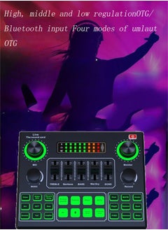 NIBEMINENT V9SJ Live Sound Card Audio Mixer，Live Streaming Voice Changer Card With Multiple Effects Audio，for PS4/Phone/iPad/Computer,Live broadcast  - Image 4