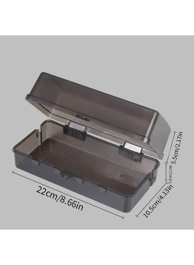 صندوق كهرباء خارجي ثقيل من مادة ABS، أسود مقاوم للرياح، مضاد للغبار، مقاوم للمطر، خزانة مثبتة على الحائط مع 6 مآخذ كهربائية - Image 2