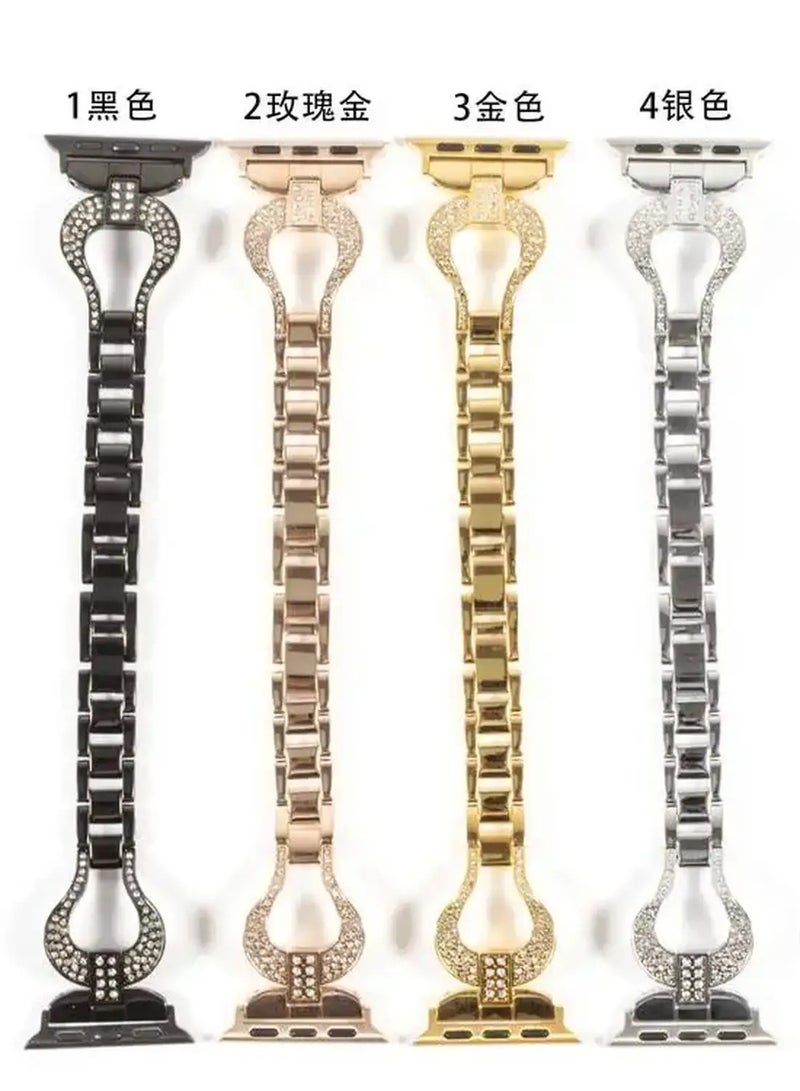 ديفيا Devia Diamond Watch Band 42/44mm - Silver - Image 1