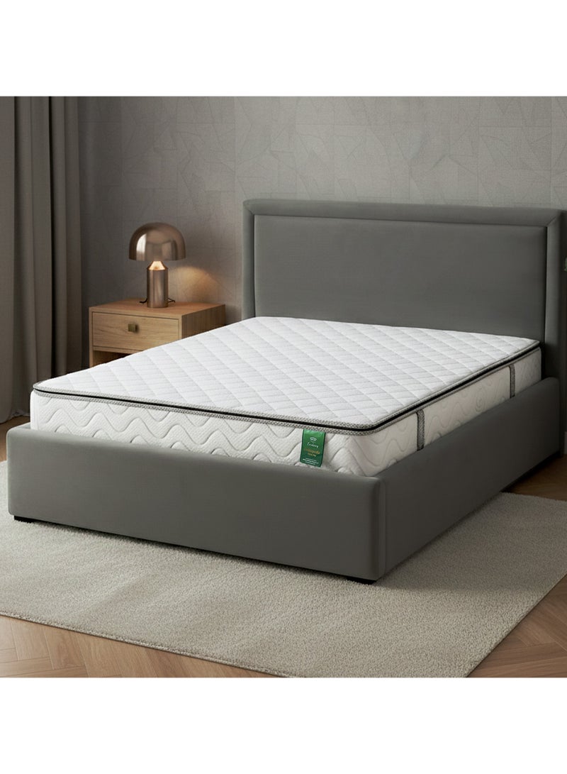 EASELIVING Orthopedic Super King Mattress - 24 cm Medium Firm Pillow Top Mattress | Bonnell Spring Mattress with Breathable Fabric | Spine Support for Pressure Relief | 5-Year Warranty (200x200 cm) - Image 1