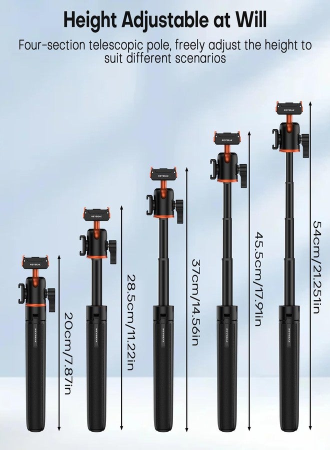 REYGEAK Magnetic Extension Tripod for DJI Osmo 360 Action 5 Pro/4/3,21’’ Adjustable Camera Stick Holder,with Cold Shoe,Quick Release Mount Adapter for DJI OSMO Action Accessories - Image 3