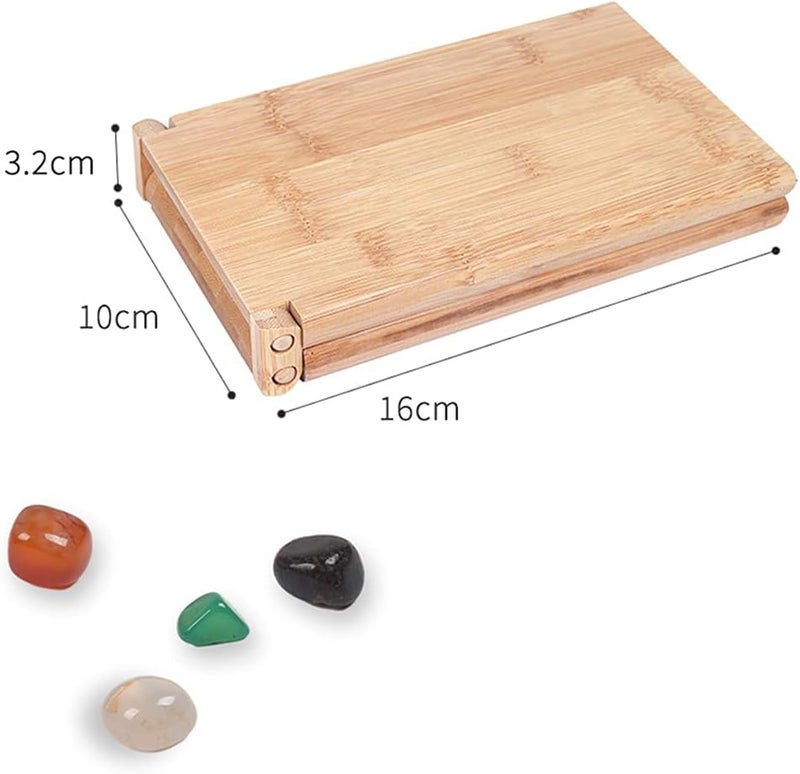 klarako Portable Foldable Wooden Mancala Board Game with 48 Colourful Stones for Kids Travel or Holidays - Image 4