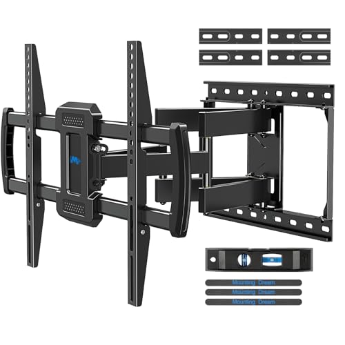 Mounting Dream TV Wall Mounts Bracket for Most 4284 Inch TVs UL Listed Premium TV Mount Full Motion with Articulating Arms Max VESA 600x400mm and 100LBS Fits 16 18 24 Studs MD229624K - Image 1