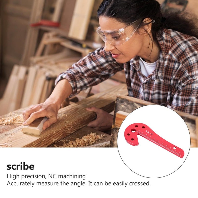 Aluminum Alloy Center Scriber Woodworking Tool For Precise Marking And Measuring Gauge - Image 4