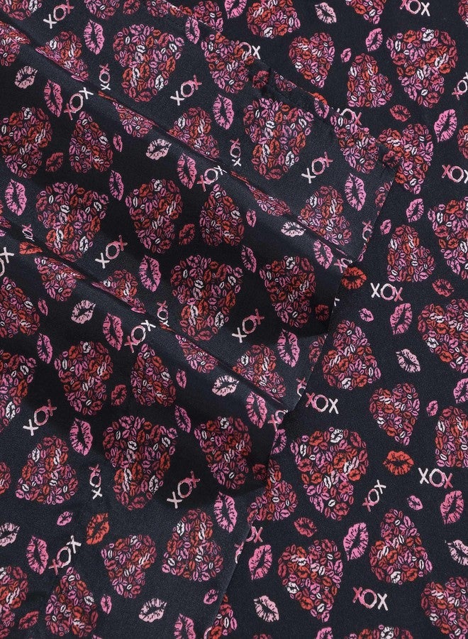 بتسي جونسون بيتسي جونسون - ملاءات سرير مفردة، طقم مفروشات مع غطاء وسادة مطابق، مطاطية بالكامل، مقاومة للبهتان والتجاعيد، أساسيات السكن الجامعي (لون أحمر شفاه بيتسي الوردي) - Image 5