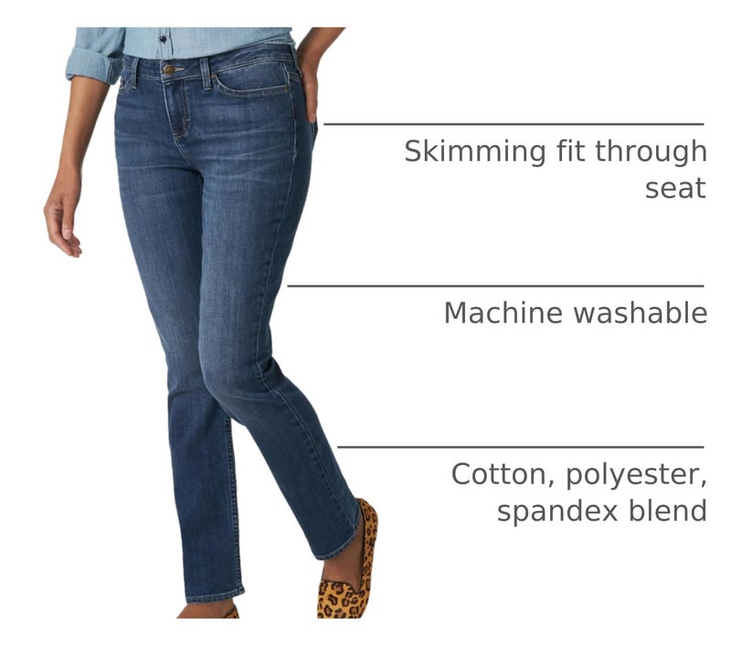 Lee Women's Petite Legendary Mid Rise Straight Leg Jean Seattle 6 Petite - Image 3