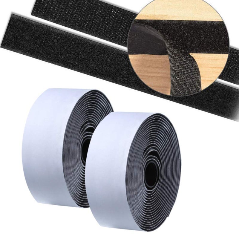 DIY Crafts Design No # 2, 1.5 inch 25 Feet, 1.5 inch Wide 25 Feet Sew On Hook Loop Tape Roll Closeout Nylon Strips Fabric Water Tear Resistant for Windo(Design No # 2, 1.5 inch 25 Feet) - Image 1