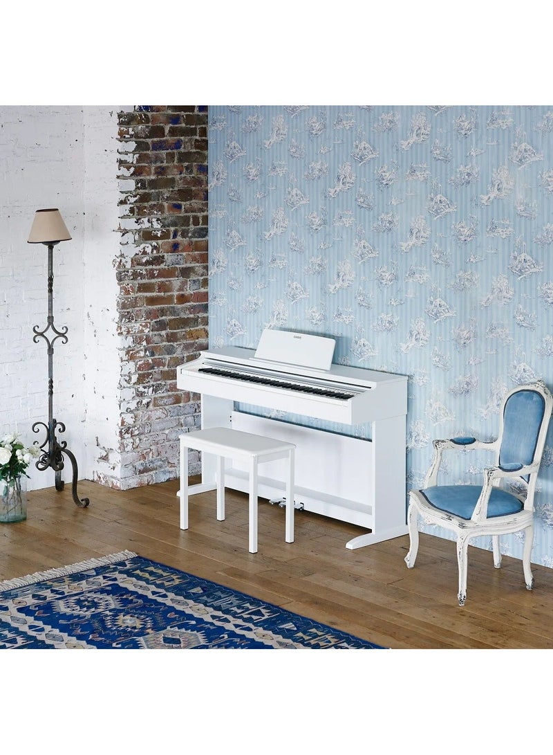 CASIO Celviano AP-270WE Digital Piano - White - 88 Keys - AiR Sound Source - 22 Tones - 8W＋8W - Polyphony 192 with Piano Bench - Image 3