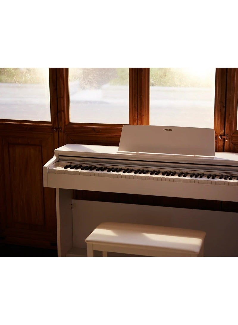 CASIO Celviano AP-270WE Digital Piano - White - 88 Keys - AiR Sound Source - 22 Tones - 8W＋8W - Polyphony 192 with Piano Bench - Image 5