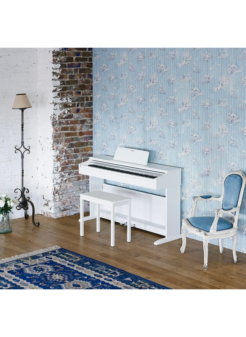 CASIO Celviano AP-270WE Digital Piano - White - 88 Keys - AiR Sound Source - 22 Tones - 8W＋8W - Polyphony 192 with Piano Bench  - Image 3