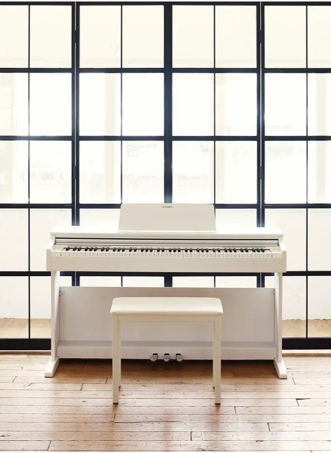 CASIO Celviano AP-270WE Digital Piano - White - 88 Keys - AiR Sound Source - 22 Tones - 8W＋8W - Polyphony 192 with Piano Bench  - Image 4