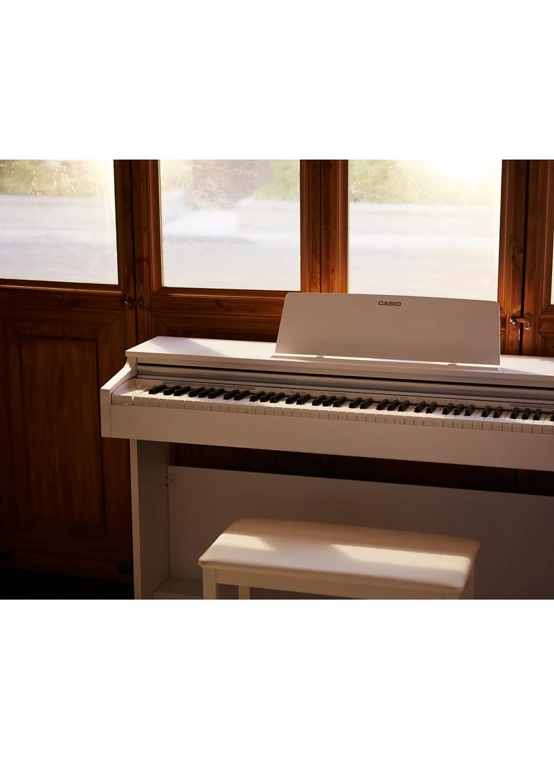 CASIO Celviano AP-270WE Digital Piano - White - 88 Keys - AiR Sound Source - 22 Tones - 8W＋8W - Polyphony 192 with Piano Bench  - Image 5