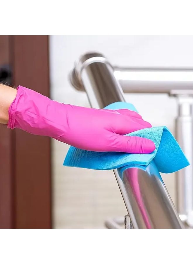 Large Disposable Nitrile Gloves Durable Household Cleaning For Kitchen Dishwashing Pet Bathing - Image 5