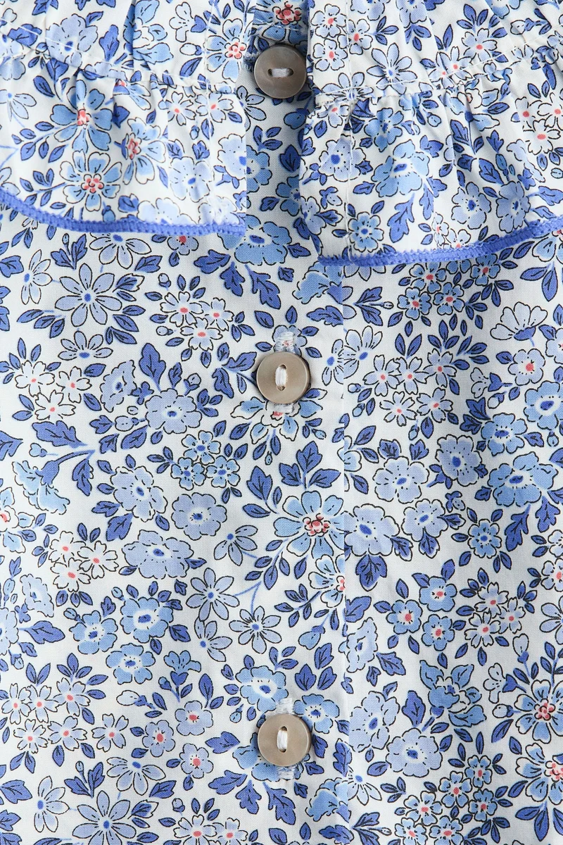 اتش اند ام بلوزة قطنية مطبوعة