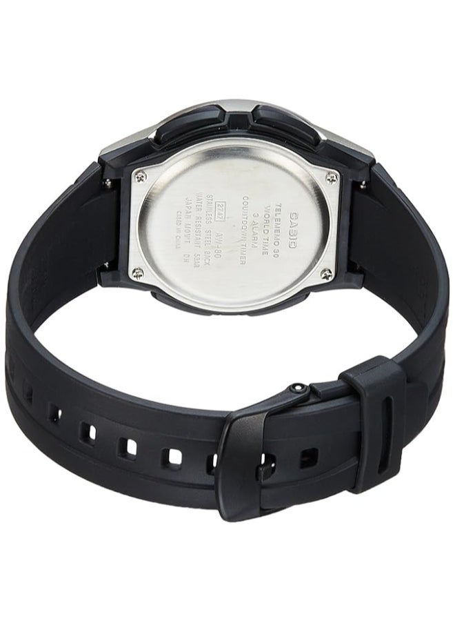 CASIO Men's Synthetic Analog Watch AW-80-1AVDF - 46.8 mm - Image 3