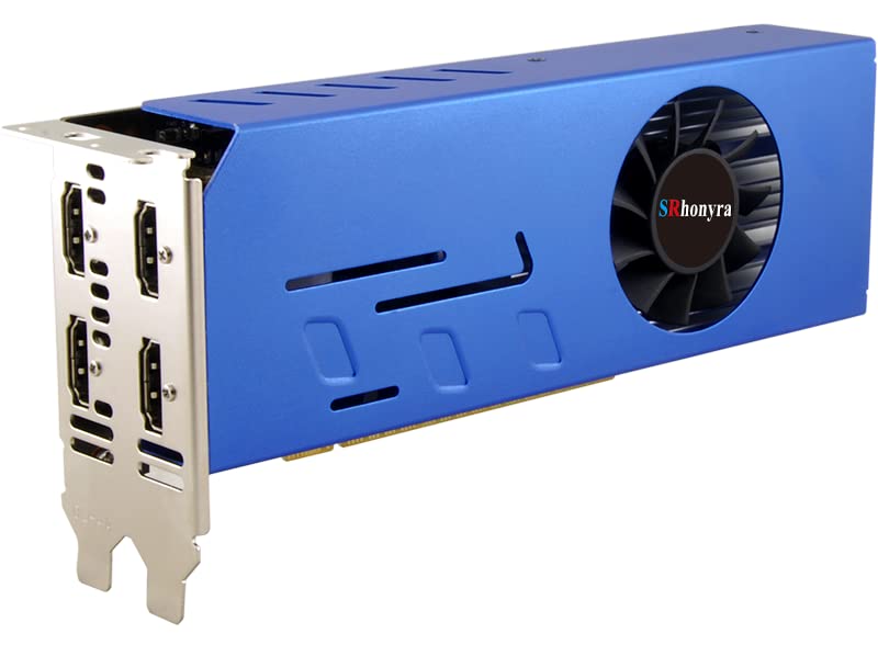 SRhonyra GT 730 2GB DDR3 4 شاشات HDMI بطاقة فيديو لأجهزة الكمبيوتر المكتبية، 64 بت تدعم إعداد U3D رباعي لشاشات متعددة - Image 1