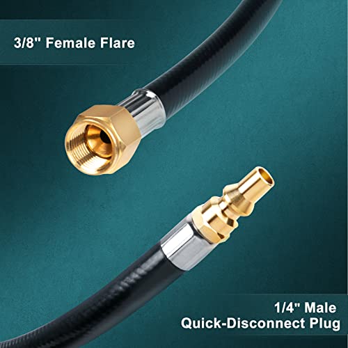 GASPRO 12-Foot RV Quick Connect Propane Hose for Camping Grill, Camp Chef Stove, Outland Fire Bowl, Portable Fire Pit and More - Image 2