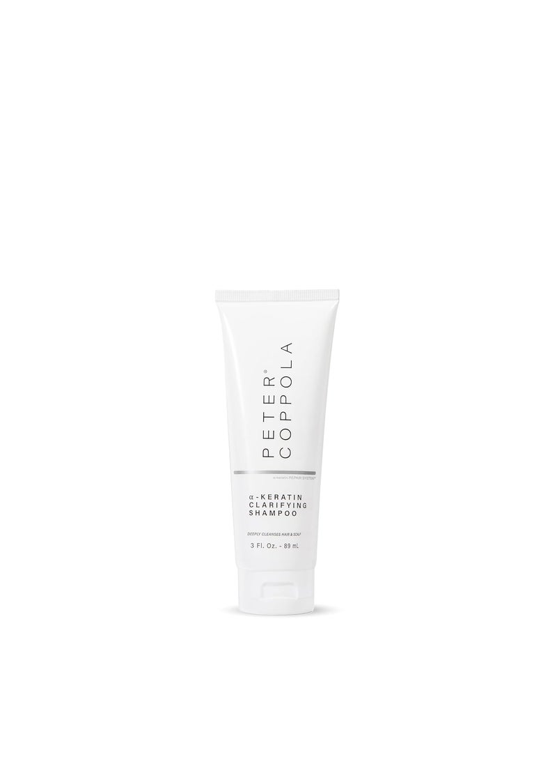 Peter Coppola - PETER COPPOLA aKeratin Clarifying Shampoo  Travel Size  Gentle And Deep Cleansing Sulfate Free Shampoo Removes Build Up Oil And Excess Product From Hair And Scalp And Reduces Oily Hair 3 Fl Oz - Image 1