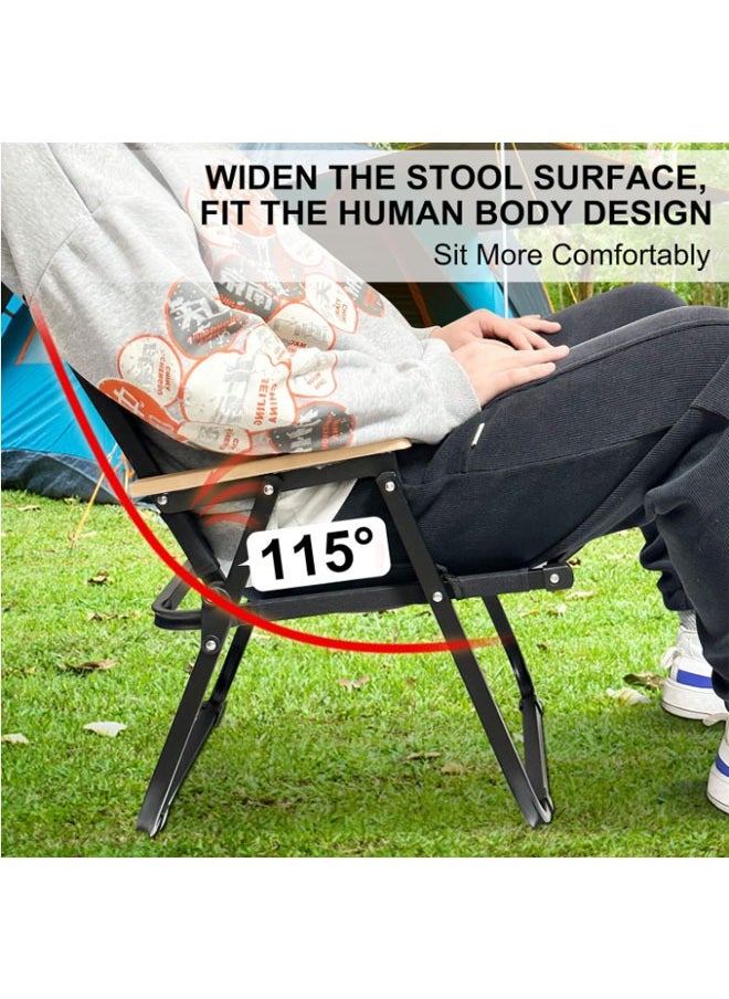 NKX - Portable Folding Table with 4 Chairs Set Wooden table Outdoor and Indoor Picnic Camping set - Image 1