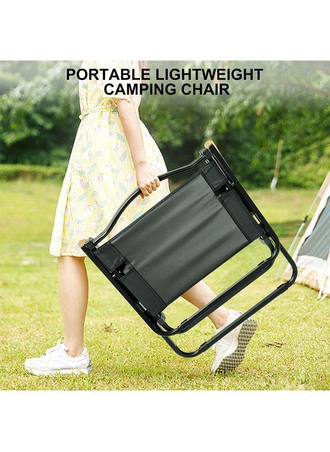 NKX - Portable Folding Table with 4 Chairs Set Wooden table Outdoor and Indoor Picnic Camping set - Image 1