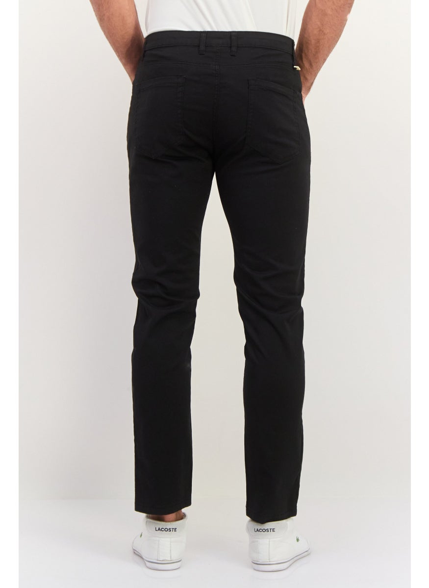 Sorbino - Men Regular Fit Solid Chino Pants, Black - Image 1