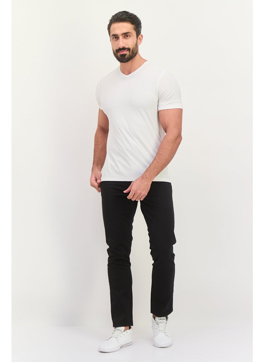 Sorbino - Men Regular Fit Solid Chino Pants, Black - Image 1