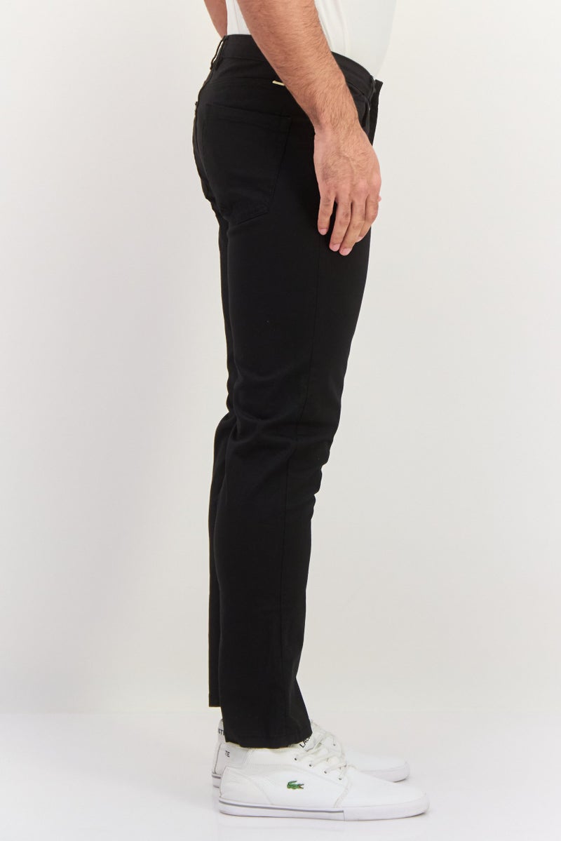 Sorbino Men Regular Fit Solid Chino Pants, Black - Image 2