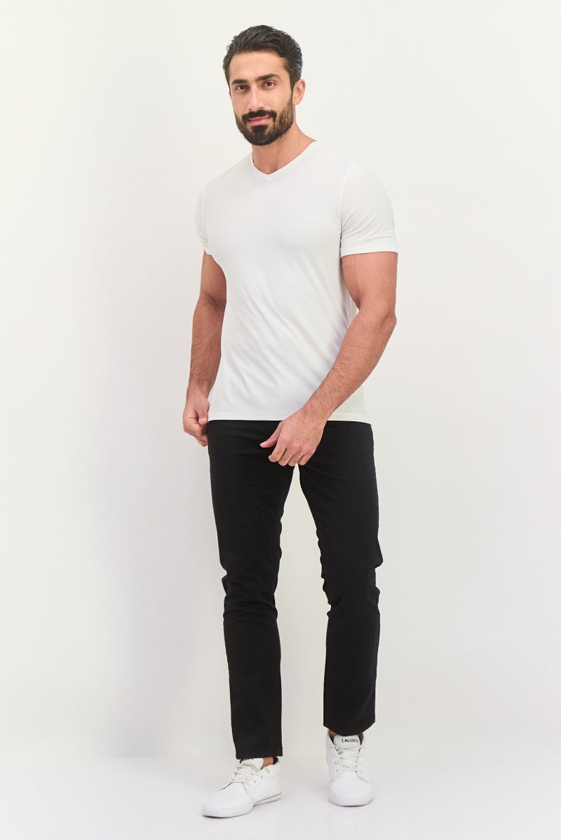 Sorbino Men Regular Fit Solid Chino Pants, Black - Image 4