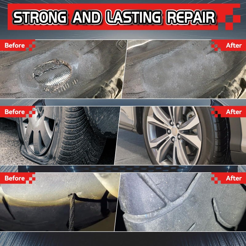 Vigorder Chemical Vulcanizing Cement â€“ Fast Dry Rubber Cement, All Purpose Tire Repair Glue, Tire Patch Kit with Brush â€“ 8.5 FL.Oz for Car, Motorcycle, Bike (Rubber) - Image 2