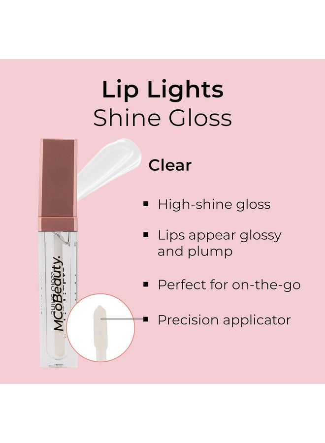 MCoBeauty LipLights Shine Gloss, Clear, Gloss for Irresistible Lips, Vegan, Cruelty Free Cosmetics - Image 5