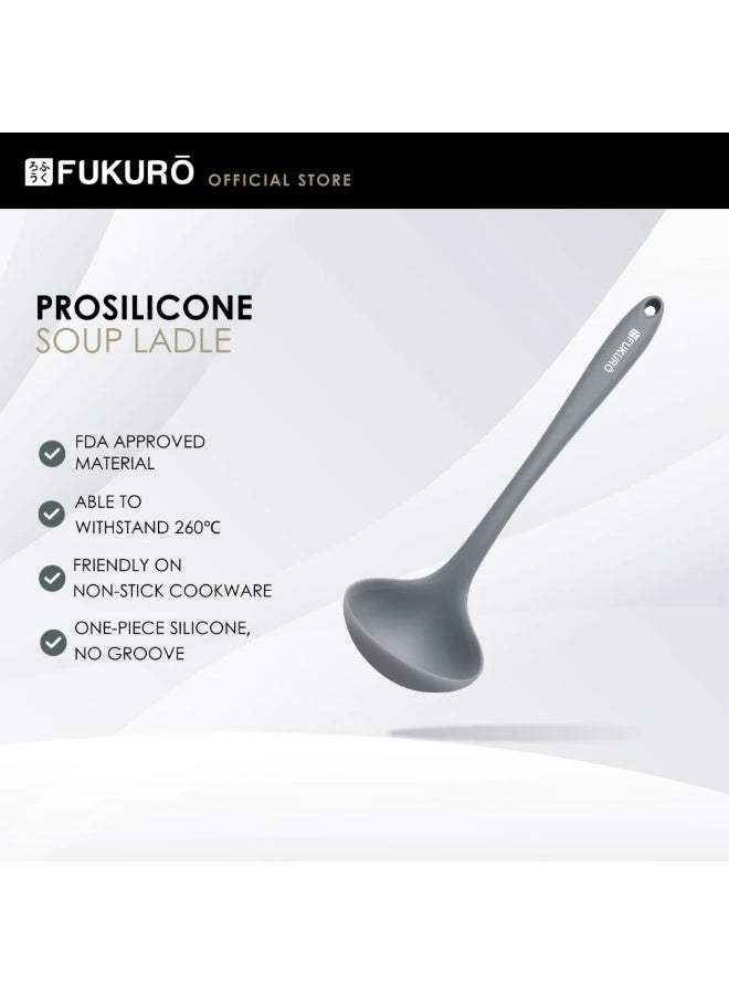 Fukuro 260° Pro Silicone Soup Ladle (12") - Image 1