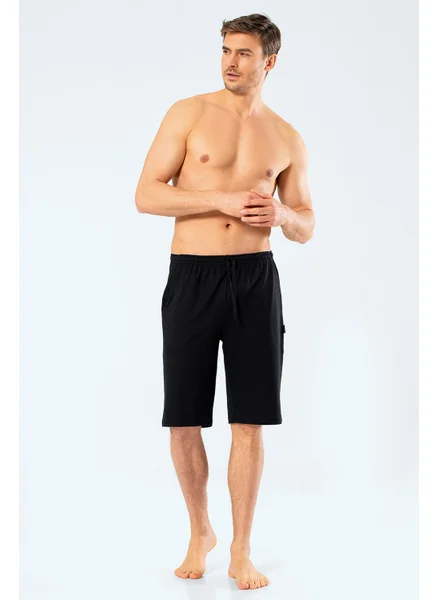 cacharel 2172 Men's Modal Bermuda Single Bottom - Black