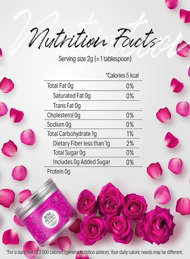 Sweet Spell Dried Rose Petals - Edible Flowers for Drinks, Cocktails & Cake Decorating - Great for Tea, Soap & Candle Making - 14 G (0.5 Oz) - Image 2