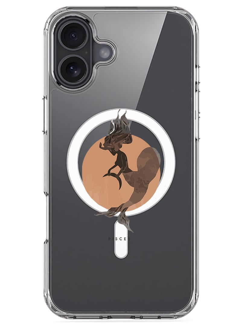 Theodor Magnetic Case for Apple iPhone 17 Compatible with MagSafe Wireless Charging, Shockproof Phone Bumper Cover - Pisces - Image 1